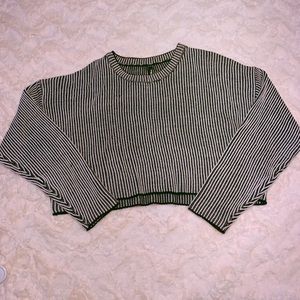 Cool Attitude Longe Sleeve Cropped Sweater